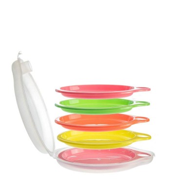 Outdoors Plastic Camping Picnic Plate Set of 5